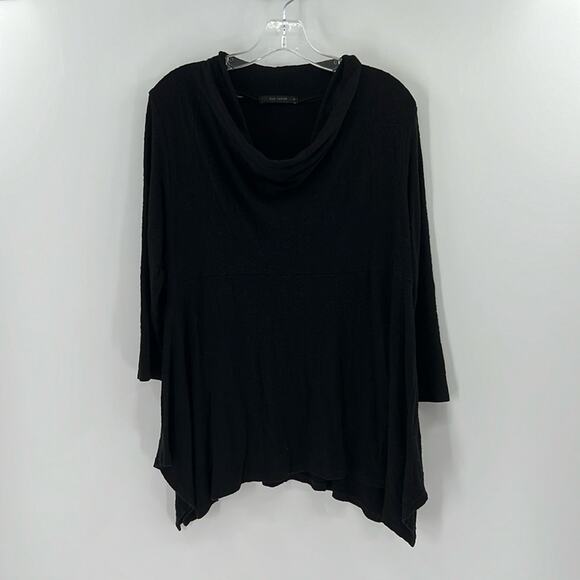 Cut Loose Women's Cowl Neck All Over Floral Print Blouse - Black - Small - Picture 1 of 7